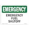 Signmission Safety Sign, OSHA EMERGENCY, 18" Height, Fuel Shutoff, Landscape, OS-EM-D-1824-L-10331 OS-EM-D-1824-L-10331 - alternate 1